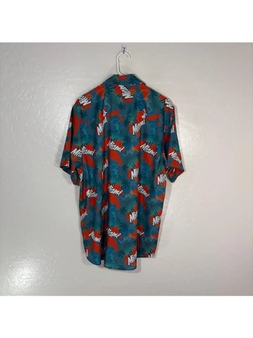 Dixxon The Vice Shirt Mens XL Blue Miami Print Hawaiian Aloha Button Up Casual - Picture 6 of 8
